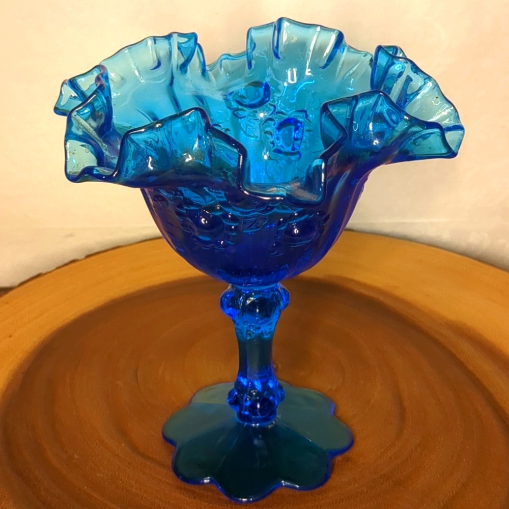 Fenton Colonial Blue Candy Dish